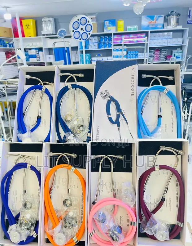 Double Tube Stethoscope with Tunable Diaphragm - 1