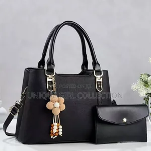 2-in-1 Trendy Handbag & Wallet Set - Elegant Faux Leather