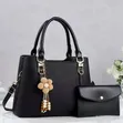 2-in-1 Trendy Handbag & Wallet Set - Elegant Faux Leather - 1