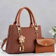 2-in-1 Trendy Handbag & Wallet Set - Elegant Faux Leather - 2