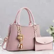 2-in-1 Trendy Handbag & Wallet Set - Elegant Faux Leather - 4