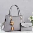 2-in-1 Trendy Handbag & Wallet Set - Elegant Faux Leather - 5