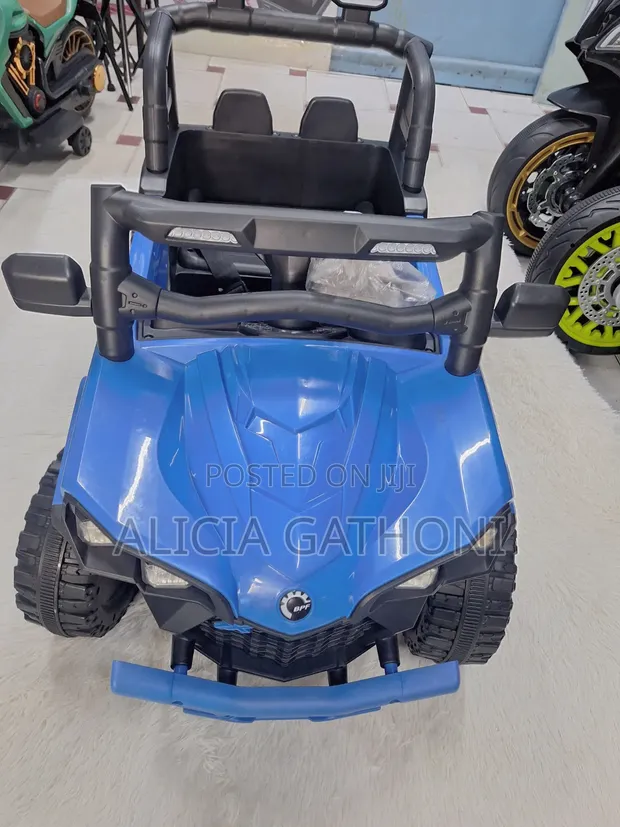 Blue Kids Ride-On Car with Remote (Ages 2-4) - 1