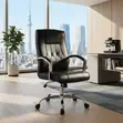 Executive High Back Leather Office Chair - 4