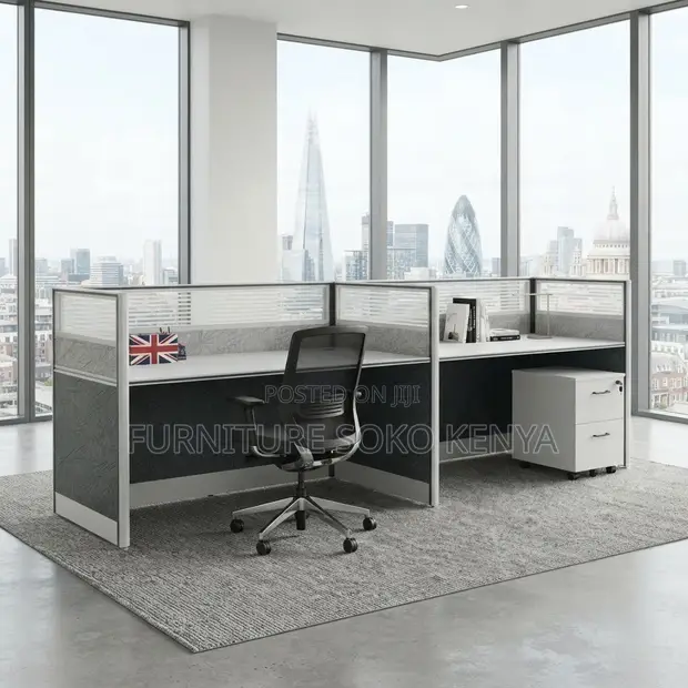 2-Way Office Workstation 2.4m x 0.6m - 1