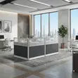 2-Way Office Workstation 2.4m x 0.6m - 3