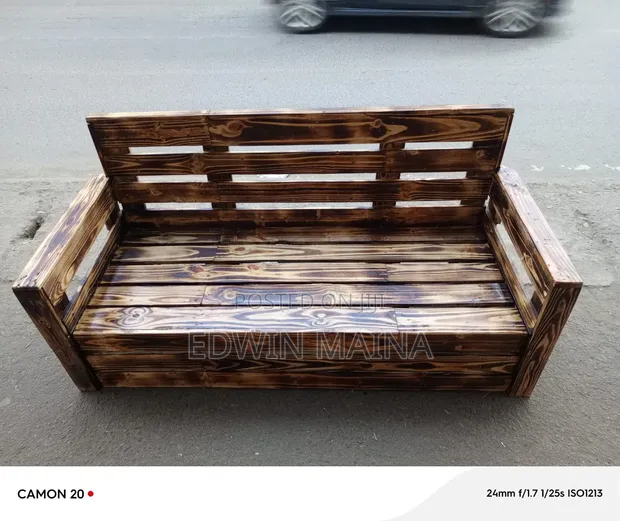 Viti 3 Seater vya Pallet Design - 1
