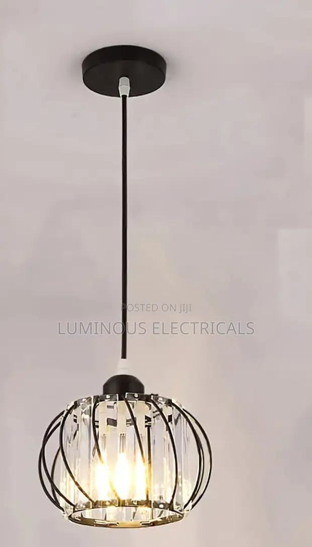 Nordic Industrial Crystal Drop Ceiling Light Fixture - 1