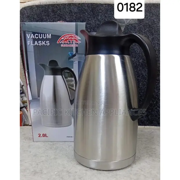 2-Litre Vacuum Flask - Insulation ya Double-Wall - 1