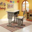 Adjustable Kids Study Table and Chair Set - 5