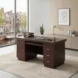 1.4m Executive Office Desk - Mahogany Polish - 2