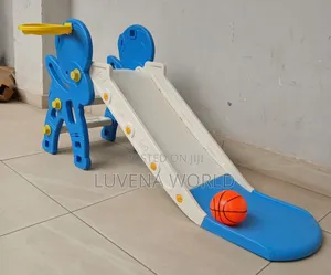 Blue Kids Slides with Ball