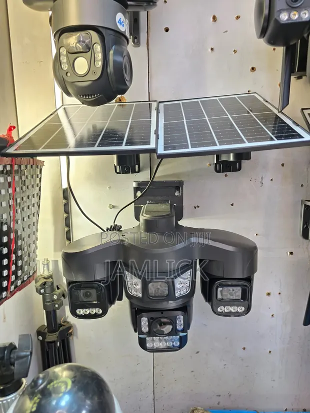 HD71 4-Lens 3PTZ Solar 4G Security Camera - Outdoor CCTV - 1