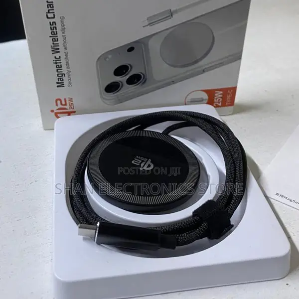 Q12 Slim Magnetic Wireless Phone Charger with Type-C Cable - 1