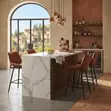 Modern Non-Adjustable Bar Stool with Backrest & Footrest - 4