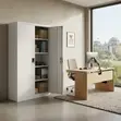 Grey Heavy-Duty Steel File Cabinet with Locks - 2