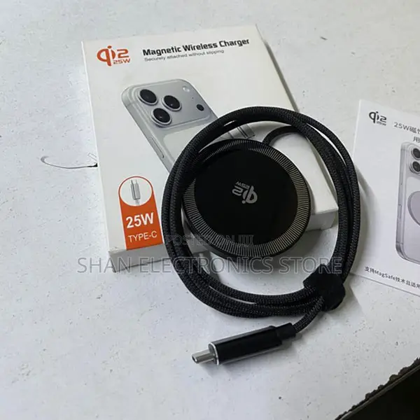 Q12 Portable Magnetic Phone Charger - Orange/Black/White - 1
