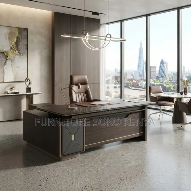Executive L-Shaped Office Desk - 1800mm - 1