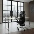 Orthopedic Office Chair with Footrest - Black - 4