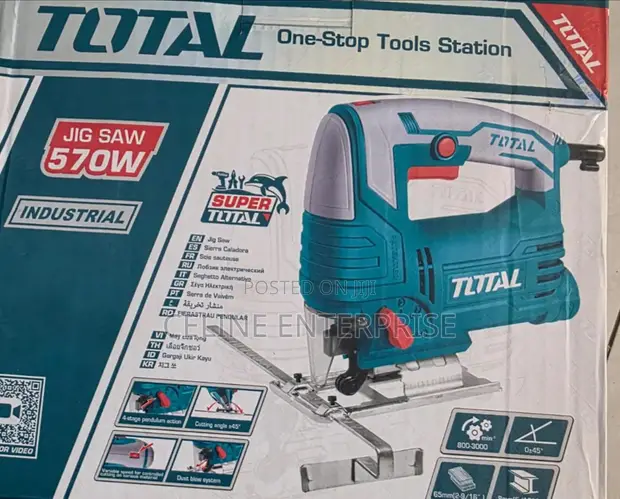 TOTAL 570W Jigsaw ya Umeme - Variable Speed - 1