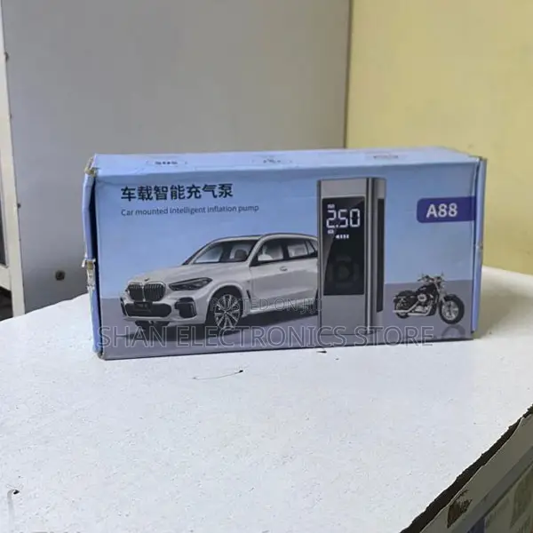 A88 Digital Tyre Inflator - Car & Motorcycle - 1