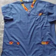 Nurses Scrubs - V-Neck, Nyenzo Safi, Cargo Pants - 2
