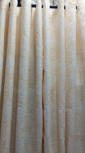 Heavy Linen Material Curtains (2 Pairs)