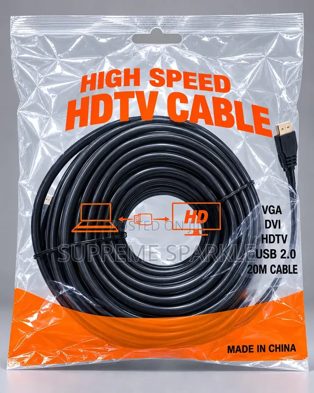 20M HDTV HDMI Cable High Speed Male to Male - 1
