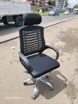 Office Chair with Headrest and Adjustable Height - 1