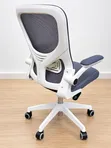 Kiti cha Ofisi cha Ergonomic - Mesh Grey, Fremu Nyeupe - 2