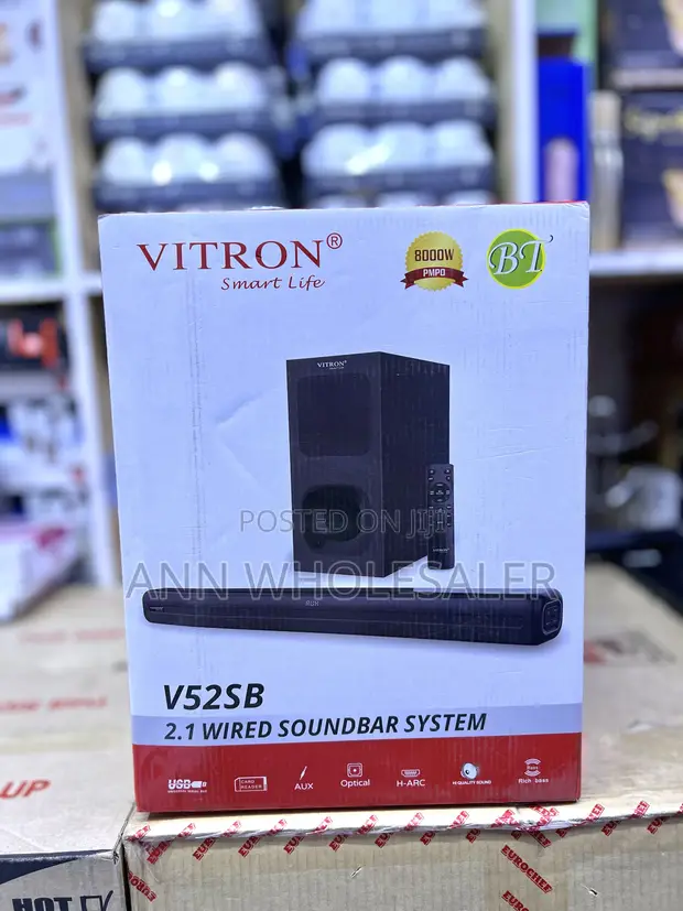 Vitron Soundbar V52SB - Bluetooth, Optical, USB, Kadi ya SD - 1
