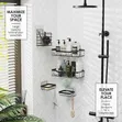 Set ya Vipande 5 vya Shower Caddy ya Metali - 1