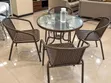 Set ya Samani za Bustani za Nje na Meza na Viti - 1