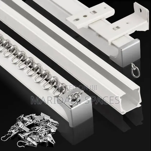 Brand New Single Track Curtain Rails with Accessories - 1