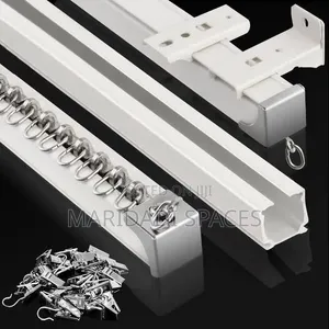 Single Track Curtain Rails Mpya na Vifaa