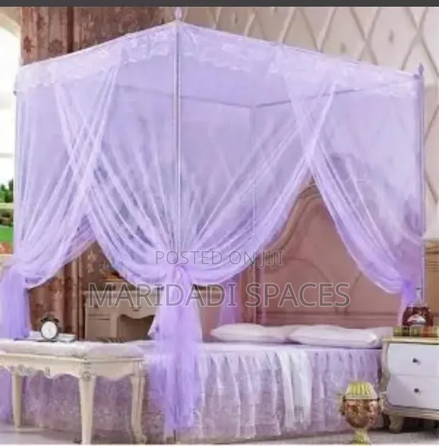 Washable 4 Stand Mosquito Net with Stand Rails - 1
