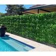 Artificial Hedge Privacy Fence - Green Leaves - 1