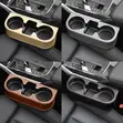 Car Cup Holder with Phone Mount & Side Pockets - Leather - 1