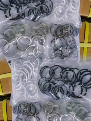Silent Curtain Rings with Plastic Liners - Noise-Free