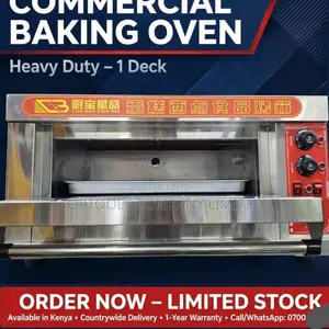 Heavy Duty Commercial Pizza, Bread, Cake Oven (1 Deck, 2 Tray)