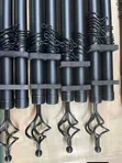 Matte Black Double Curtain Rods (2m) - 2
