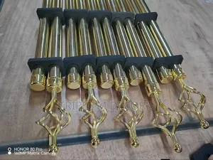Gold & Black Curtain Rods