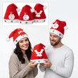 LED Light Up Christmas Santa Hat for Kids and Adults - 2