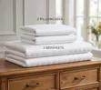 Brand New Striped Cotton Bedsheets & Pillowcases (6x6) - 2