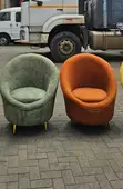 Premium Modern Velvet Accent Chairs - 2