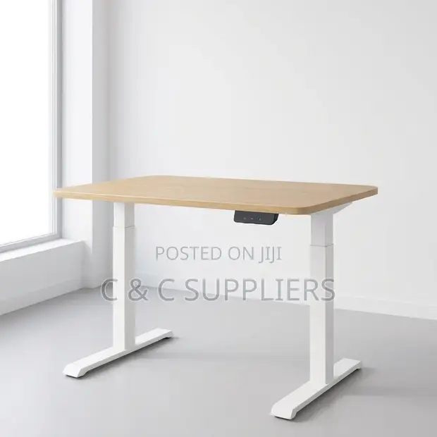 Modern Steel Adjustable Electric Table - 1400mm - 1