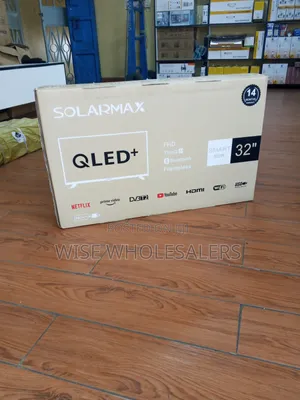 Solarmax 32" QLED Smart Android TV Isiyo na Fremu