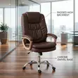 Brown Executive Leather CEO Chair - 3