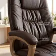 Brown Executive Leather CEO Chair - 4