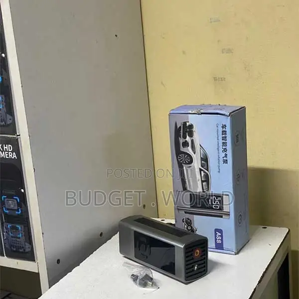 A88 Portable Tyre Inflator Air Compressor ya Dharura - 1